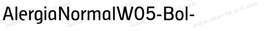 AlergiaNormalW05-Bol字体转换