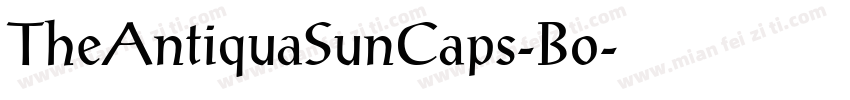 TheAntiquaSunCaps-Bo字体转换