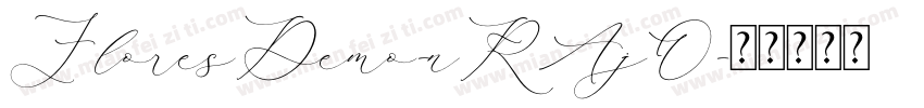 FloresDemo-nRAjO字体转换