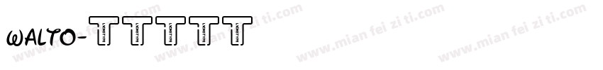 walto字体转换