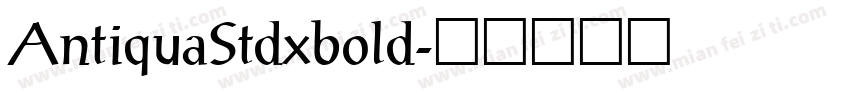 AntiquaStdxbold字体转换