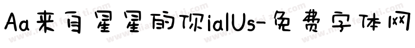 Aa来自星星的你ialUs字体转换