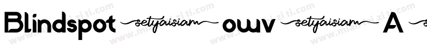 Blindspot-owv2A字体转换