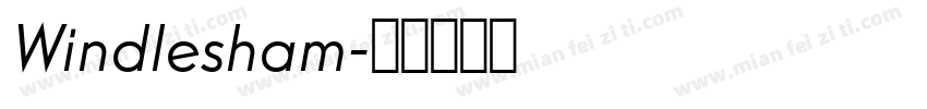 Windlesham字体转换