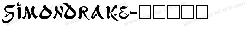 SimonDrake字体转换