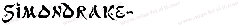 SimonDrake字体转换