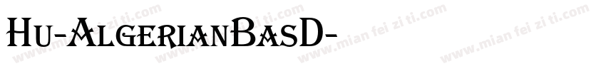 Hu-AlgerianBasD字体转换