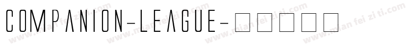 Companion-League字体转换