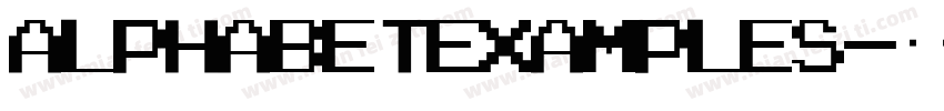 AlphabetExamples字体转换