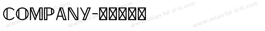 COMPANY字体转换