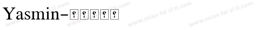 Yasmin字体转换