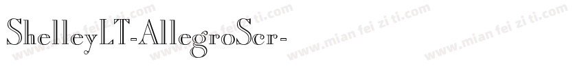 ShelleyLT-AllegroScr字体转换