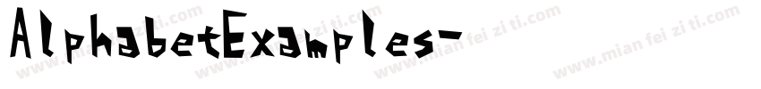 AlphabetExamples字体转换