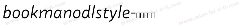 bookmanodlstyle字体转换