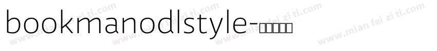 bookmanodlstyle字体转换
