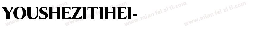 YOUSHEZITIHEI字体转换