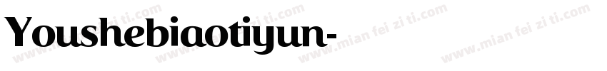 Youshebiaotiyun字体转换