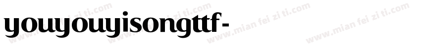 youyouyisongttf字体转换