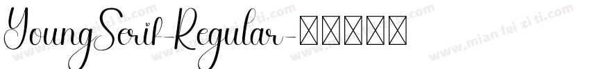 YoungSerif-Regular字体转换