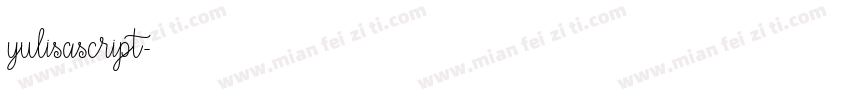 yulisascript字体转换