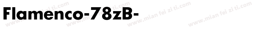 Flamenco-78zB字体转换