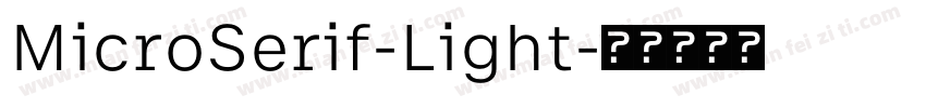 MicroSerif-Light字体转换