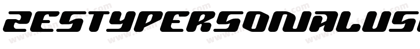 ZESTYPERSONALUSE字体转换