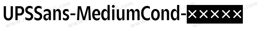 UPSSans-MediumCond字体转换
