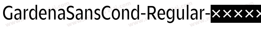 GardenaSansCond-Regular字体转换