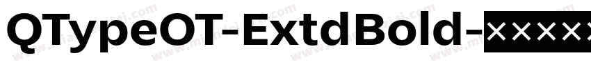 QTypeOT-ExtdBold字体转换