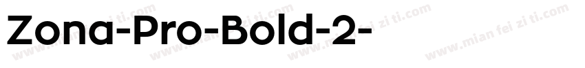 Zona-Pro-Bold-2字体转换
