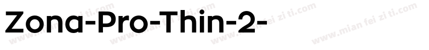 Zona-Pro-Thin-2字体转换