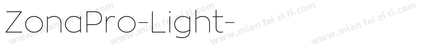 ZonaPro-Light字体转换
