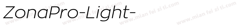 ZonaPro-Light字体转换
