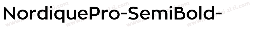 NordiquePro-SemiBold字体转换