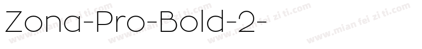 Zona-Pro-Bold-2字体转换