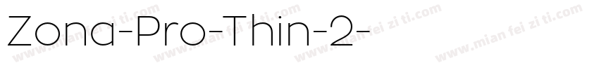 Zona-Pro-Thin-2字体转换