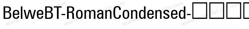 BelweBT-RomanCondensed字体转换