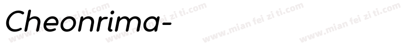 Cheonrima字体转换