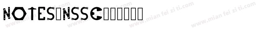notesanssc字体转换