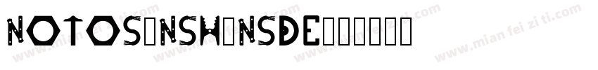 notosanshansde字体转换