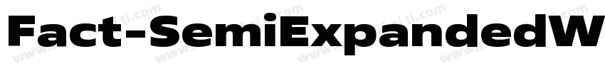 Fact-SemiExpandedWeb字体转换