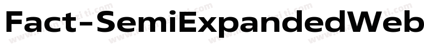 Fact-SemiExpandedWeb字体转换