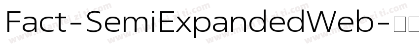 Fact-SemiExpandedWeb字体转换