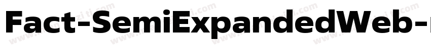 Fact-SemiExpandedWeb字体转换