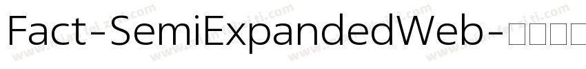 Fact-SemiExpandedWeb字体转换