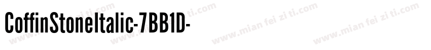 CoffinStoneItalic-7BB1D字体转换