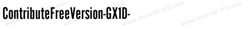 ContributeFreeVersion-GX1D字体转换