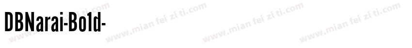 DBNarai-Bo1d字体转换