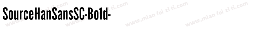 SourceHanSansSC-Bo1d字体转换